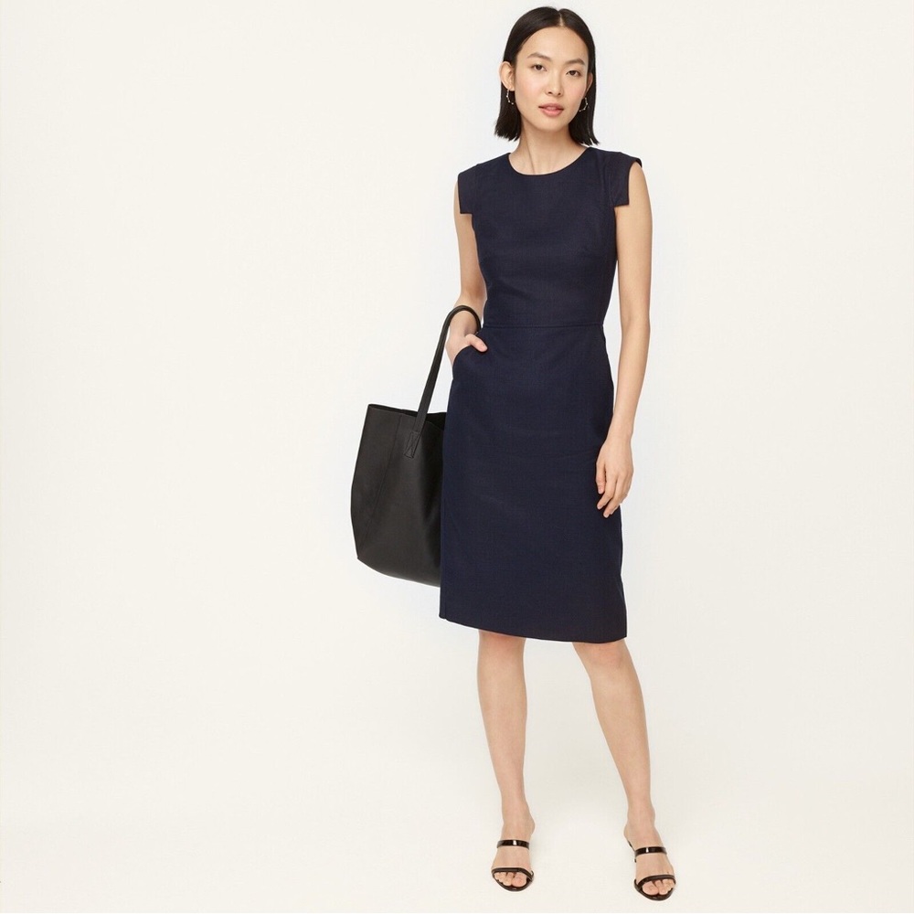 J Crew Resume dress in navy, size 0P